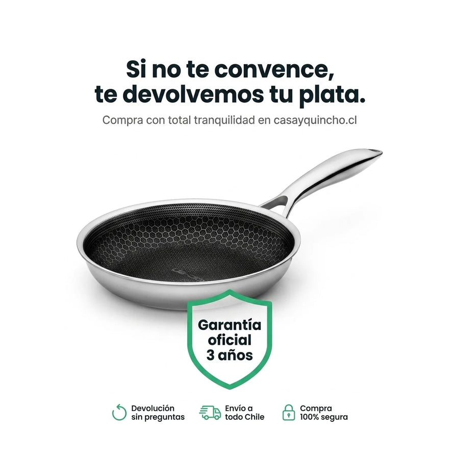 Sarten Roichen 20 Cm Bee Acero Inoxidable Cocina Premium