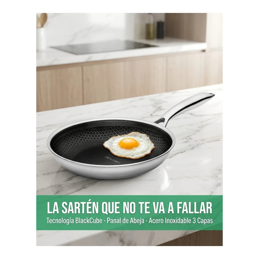 Sarten Roichen 24 Cm Bee Acero Inoxidable Cocina Premium
