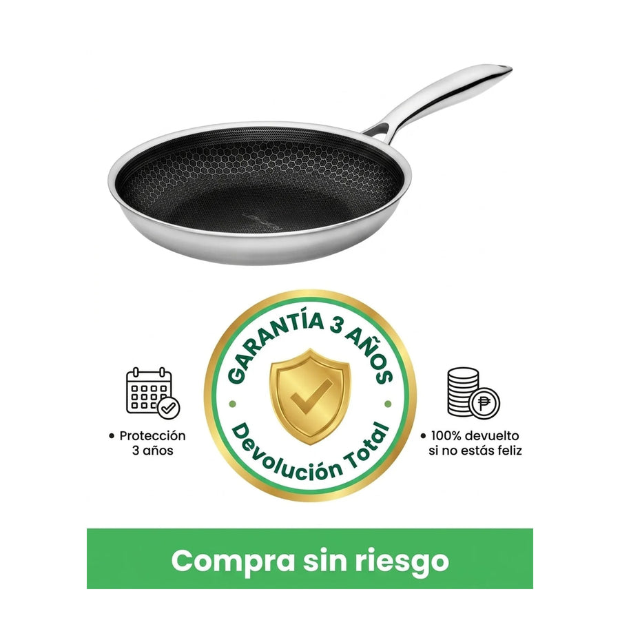 Sarten Roichen 24 Cm Bee Acero Inoxidable Cocina Premium