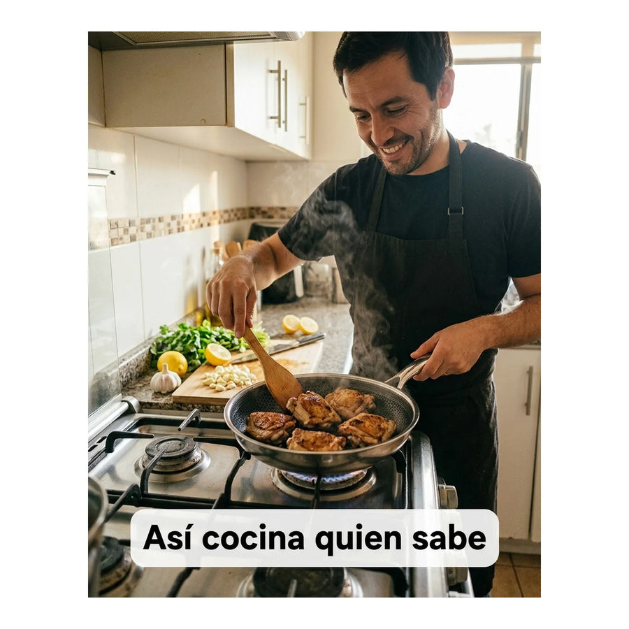 Sarten Roichen 24 Cm Bee Acero Inoxidable Cocina Premium