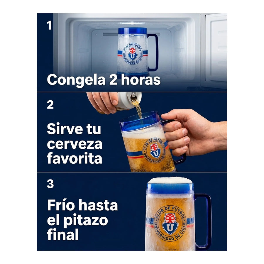 Schopero Frozen Universidad De Chile 600 Ml Chop Cerveza
