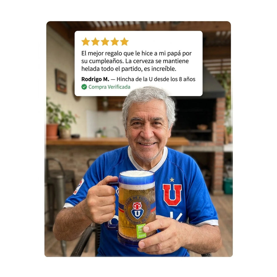 Schopero Frozen Universidad De Chile 600 Ml Chop Cerveza