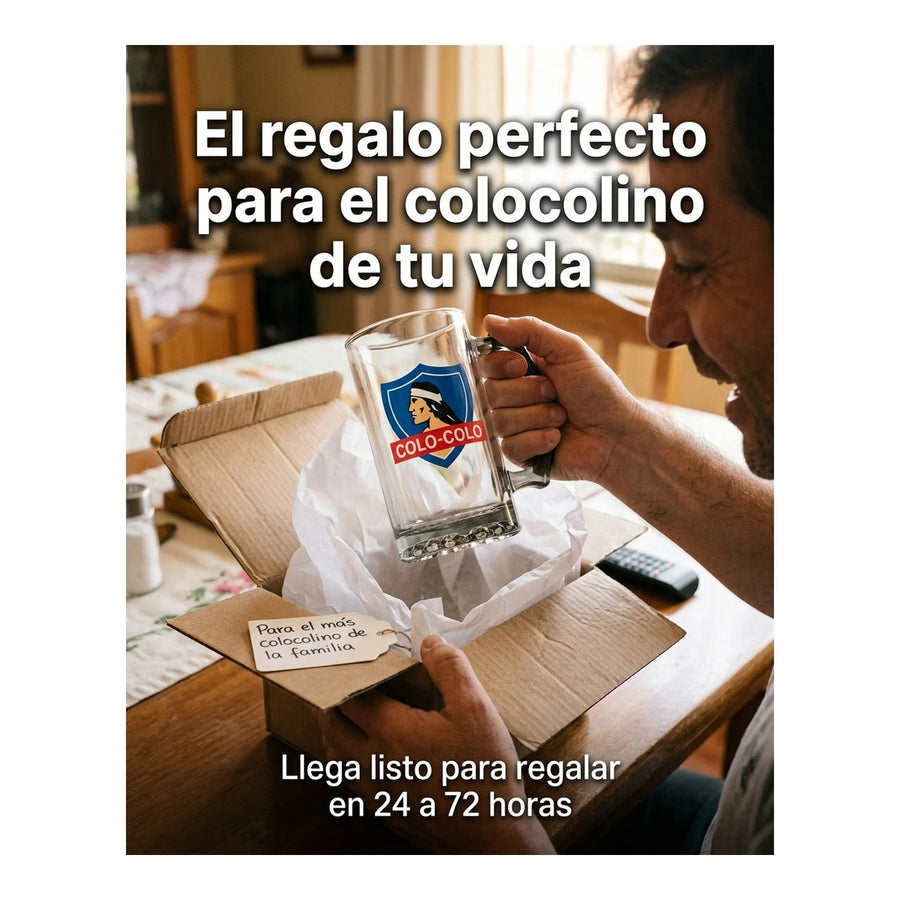 Schopero Vidrio 500ml Cervecero Bar  Colo Colo Cc