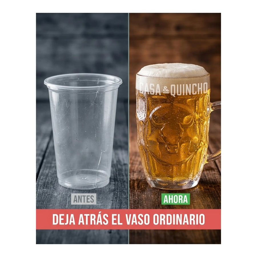 Schopero Vidrio Wayu 540ml Shopero Beer Mug Cervecero Bar Bbq