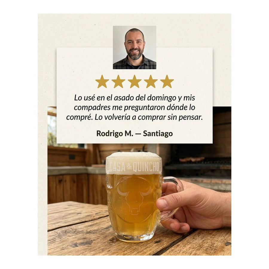 Schopero Vidrio Wayu 540ml Shopero Beer Mug Cervecero Bar Bbq