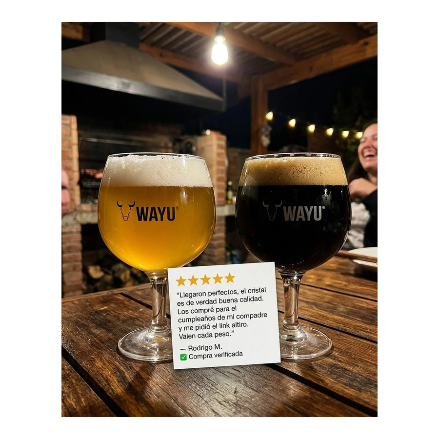 Set 2 Copones Cerveceros Wayu 650ml Beer Mug Cervecero Bar