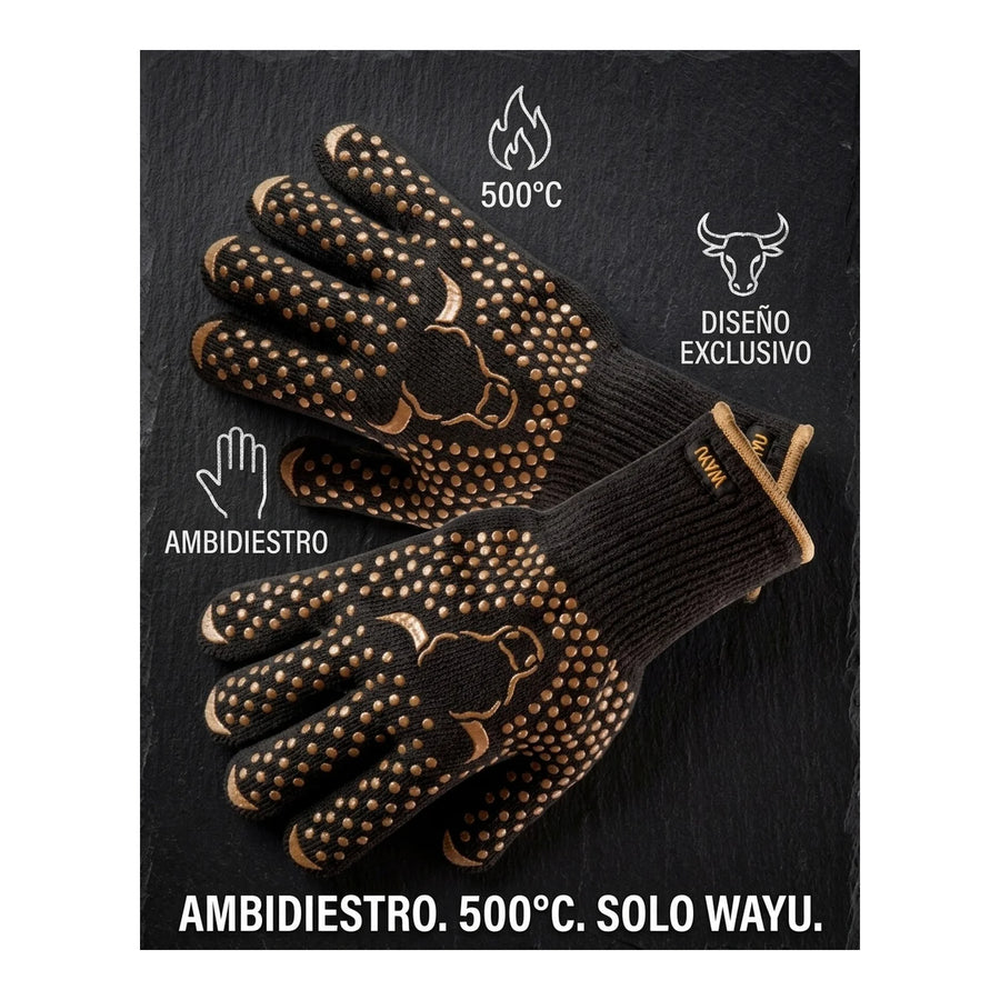 Set 2 Guantes Asado Alta Temperatura Parrillero Wayu Cocina