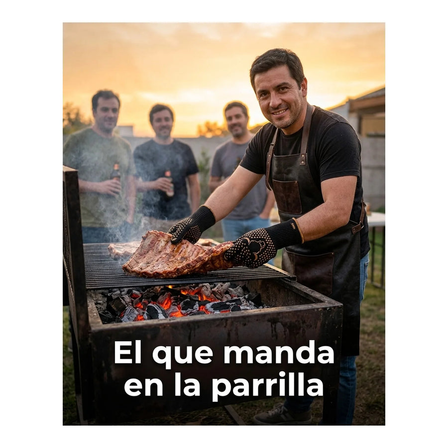 Set 2 Guantes Asado Alta Temperatura Parrillero Wayu Cocina
