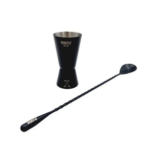 Set 2 Jigger Medidor + Cuchara Wayu Barra Coctail Tragos