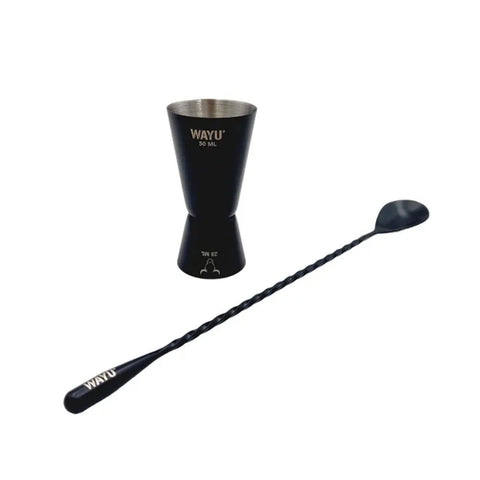 Set 2 Jigger Medidor + Cuchara Wayu Barra Coctail Tragos