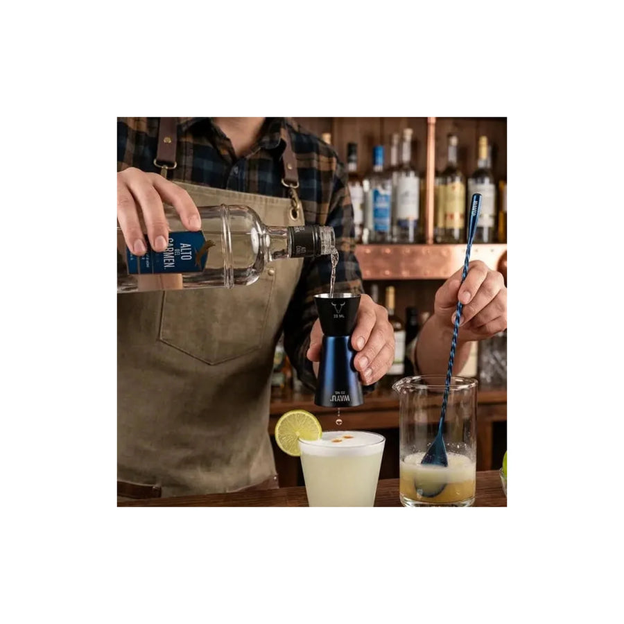 Set 2 Jigger Medidor + Cuchara Wayu Barra Coctail Tragos