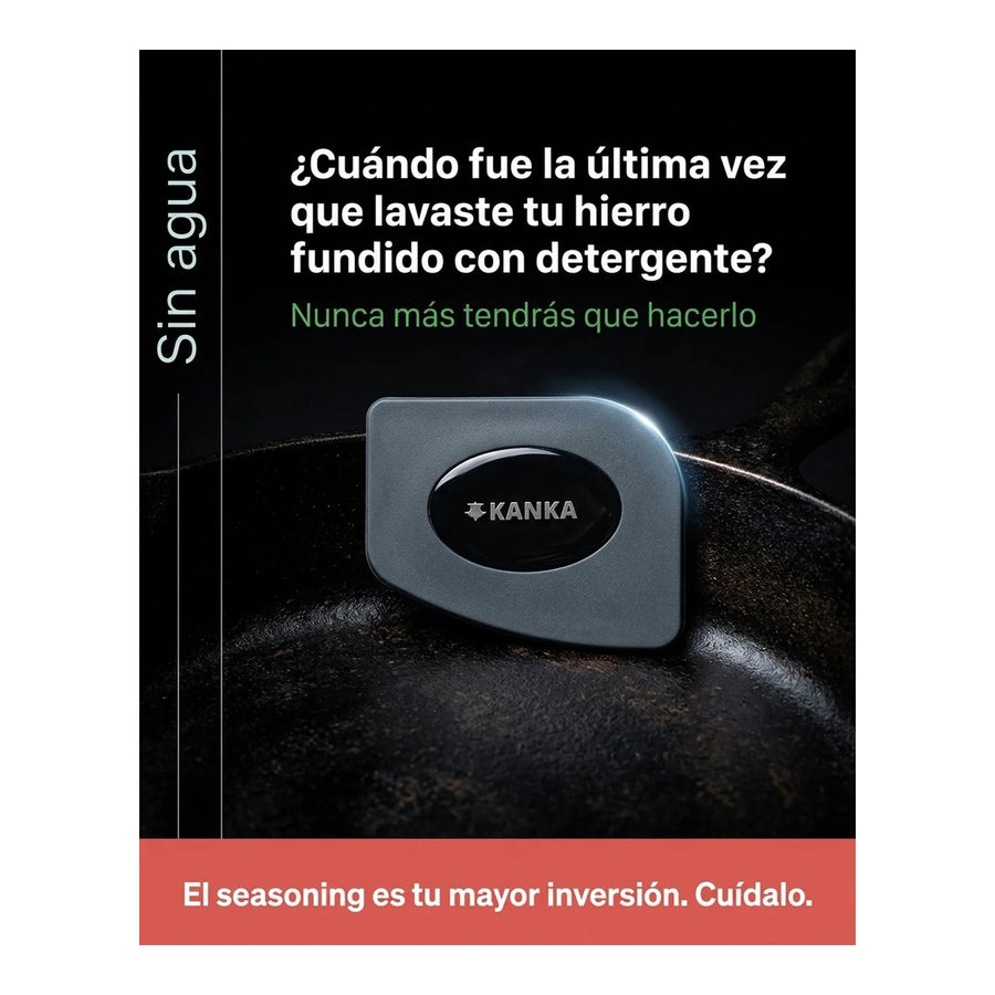 Set 2 Raspadores Plásticos Kanka Limpieza De Hierro Fundido