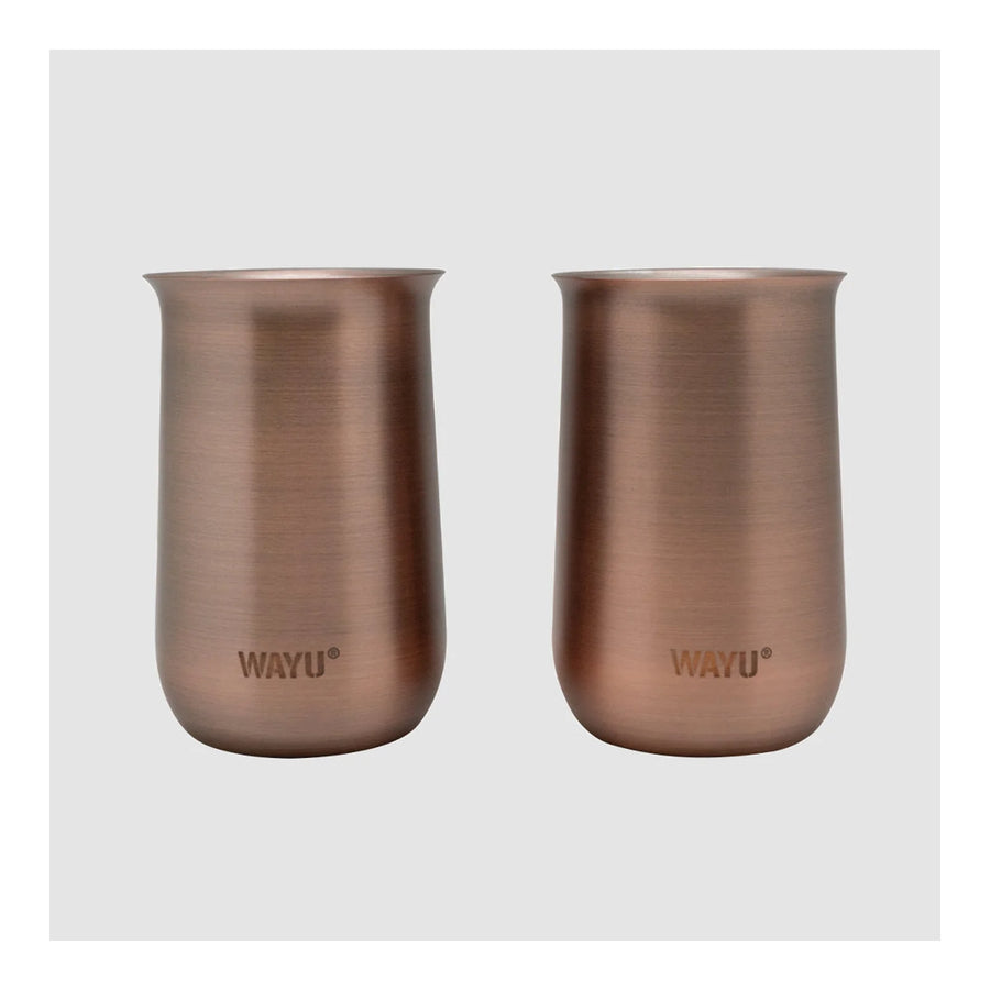 Set 2 Vasos Aperitivo Copper Line Wayu Cobre