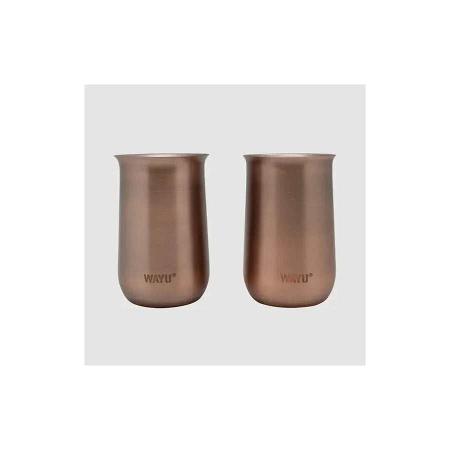 Set 2 Vasos Aperitivo Copper Line Wayu Cobre