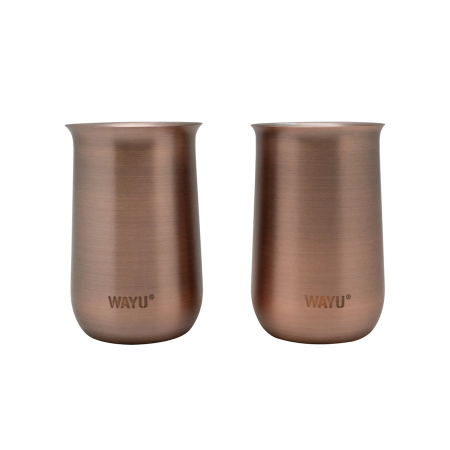Set 2 Vasos Aperitivo Copper Line Wayu Cobre