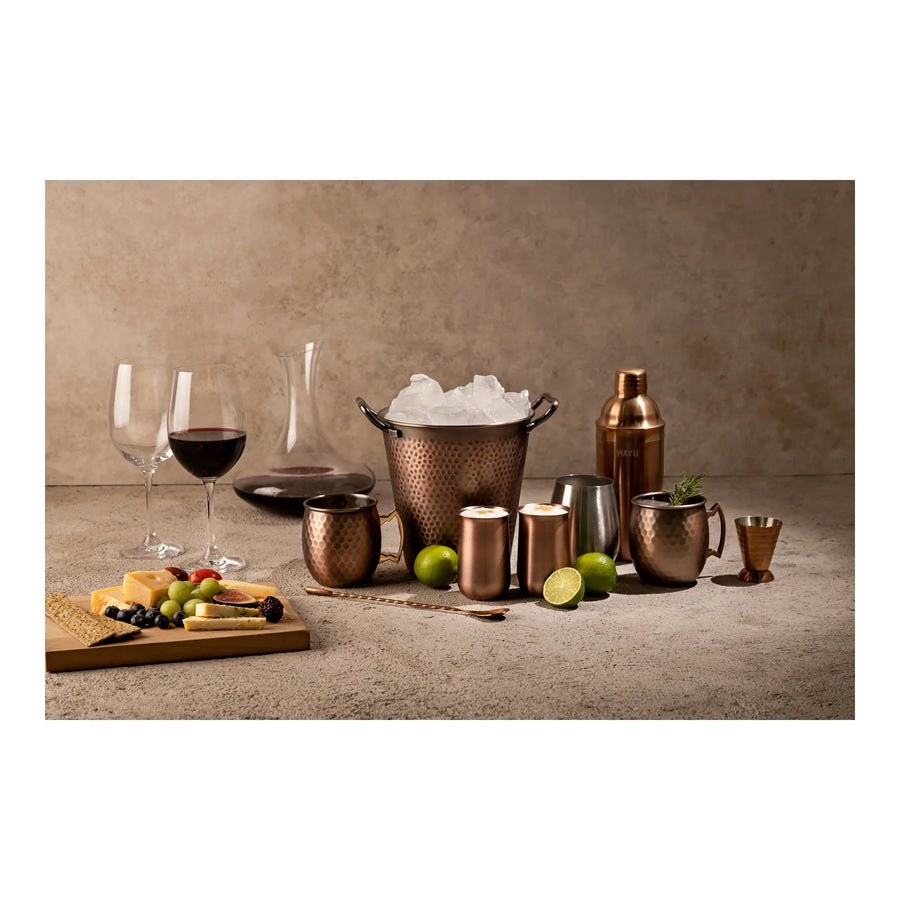 Set 2 Vasos Aperitivo Copper Line Wayu Cobre