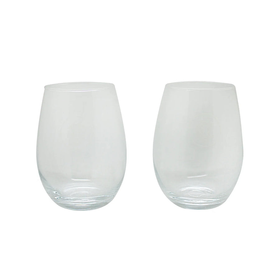 Set 2 Vasos Glasso U. Católica Premium Bar Quincho Bbq Cristal
