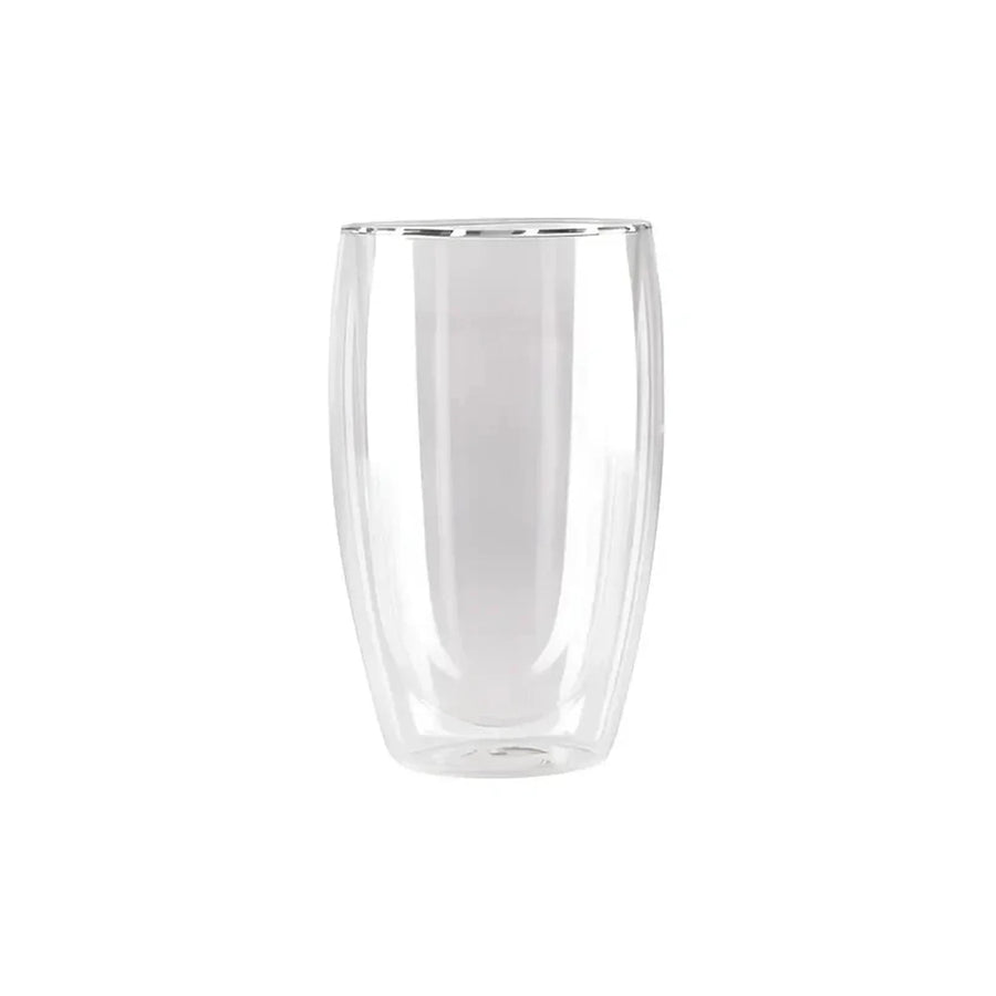 Set 2 Vasos Vidrio Doble Pared Transparente 473 Ml Para Café Glasso