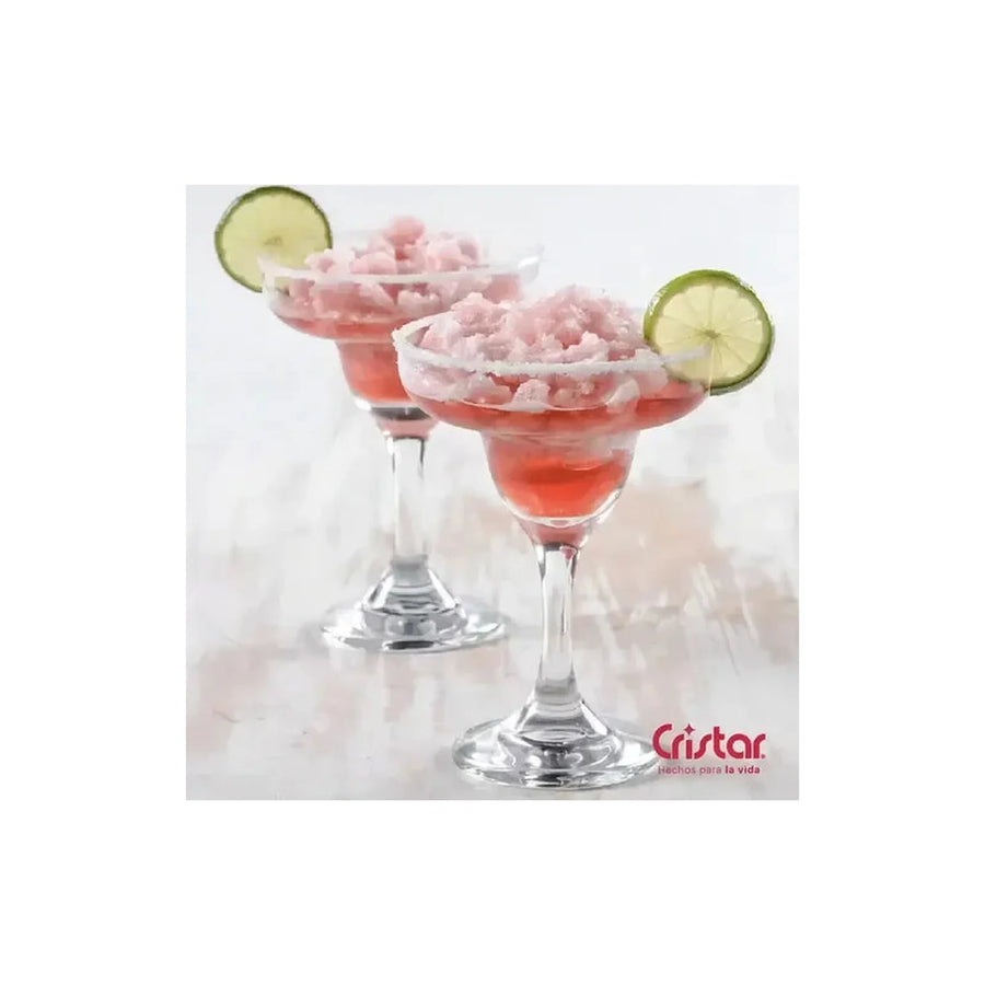 Set 4 Copas Margarita 266ml Línea Cristar Transparente