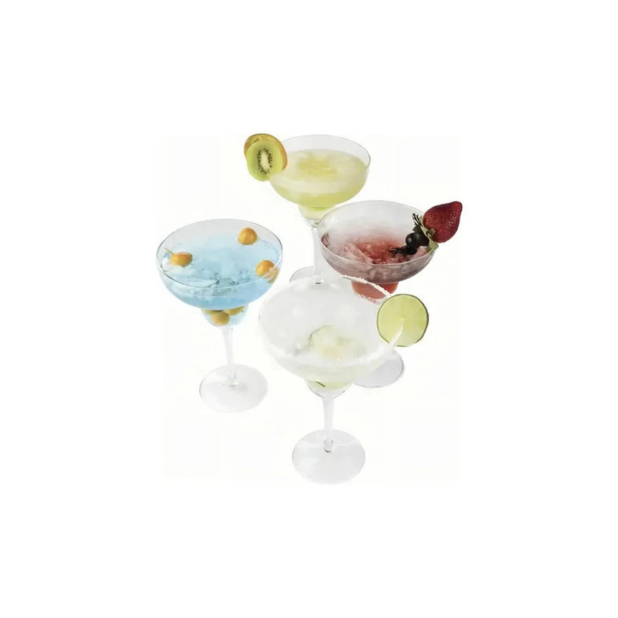 Set 4 Copas Margarita 266ml Línea Cristar Transparente