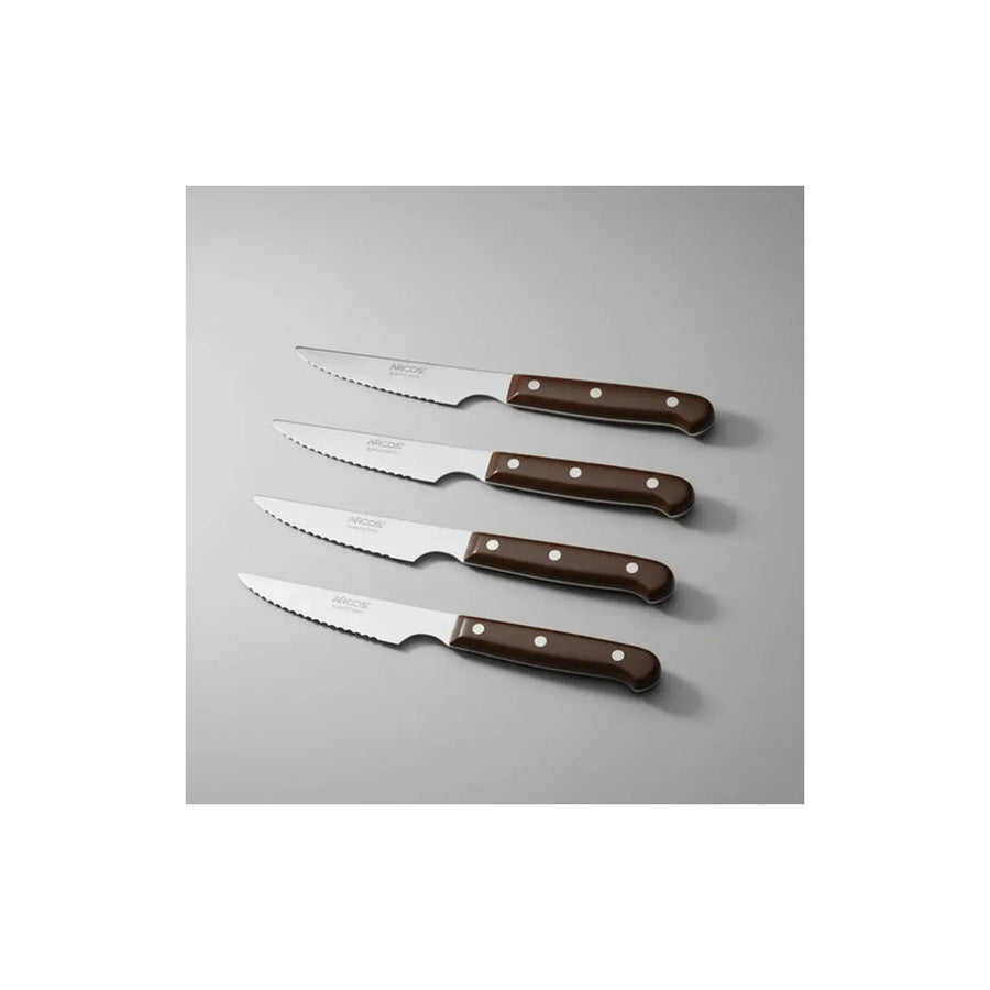 Set 4 Cuchillos Chuleteros Arcos Carne Asado