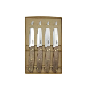 Set 4 Cuchillos Kangkawe Premium Parrilla Cocina Asado Bbq + Grabado Personalizado