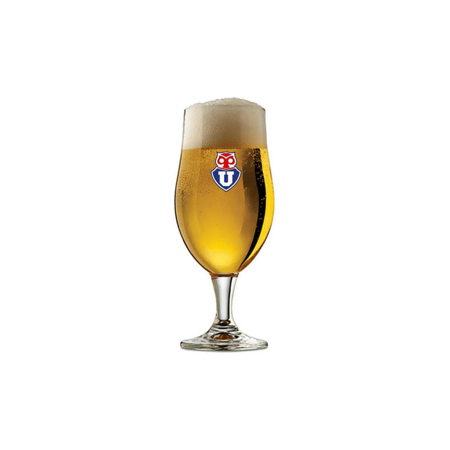 Set 4 Vasos Cerveceros U. De Chile Premium Bar Quincho Bbq