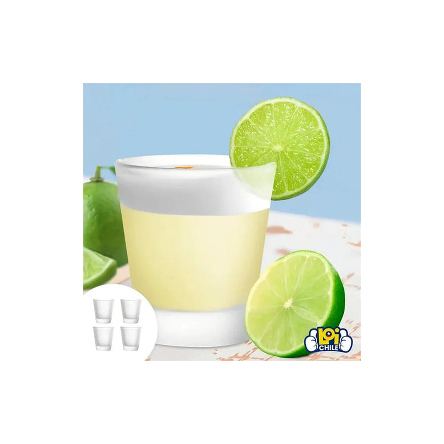 Set 4 Vasos Pisco Sour Vidrio 270ml Apto Lavavajillas Glasso