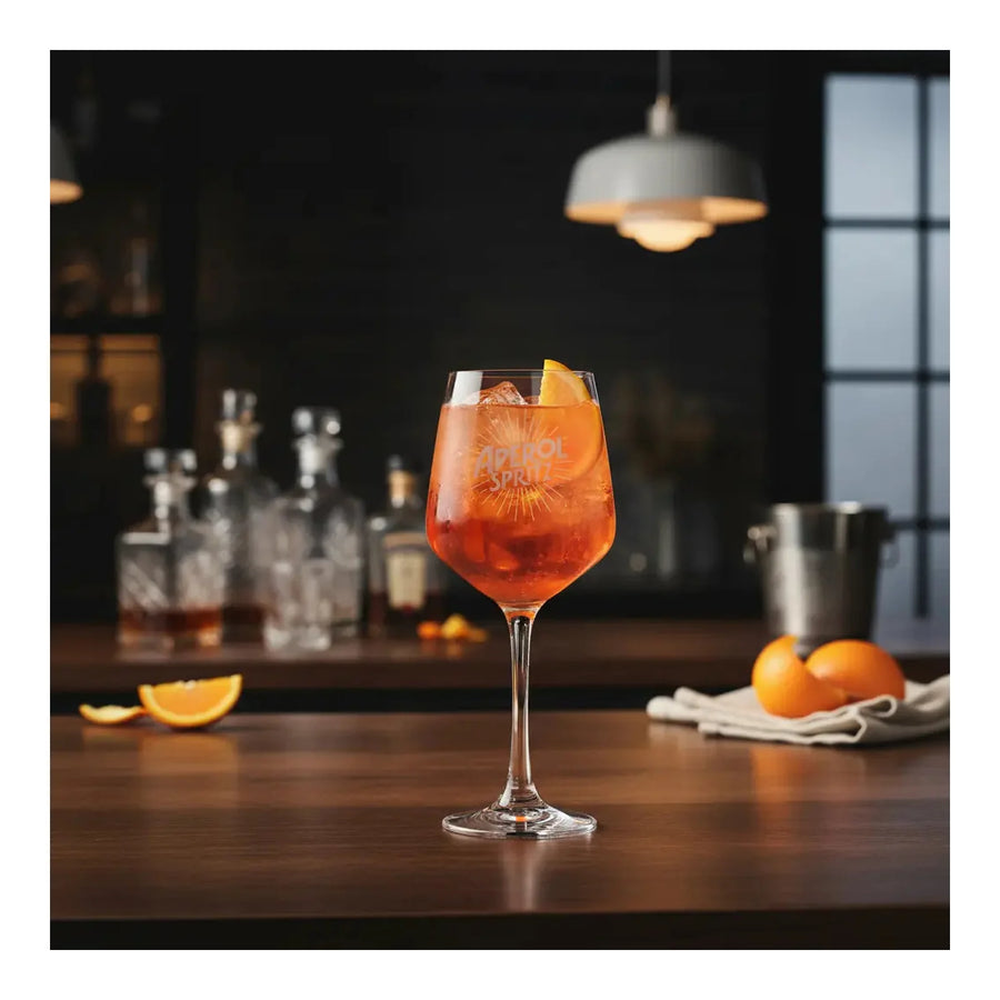 Copa Aperol Pack X6 Unidades Grabada 510ml