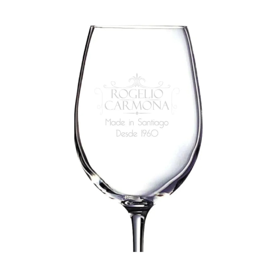 Set 6 Copas de Vino 360 Grabado Láser Personalizado