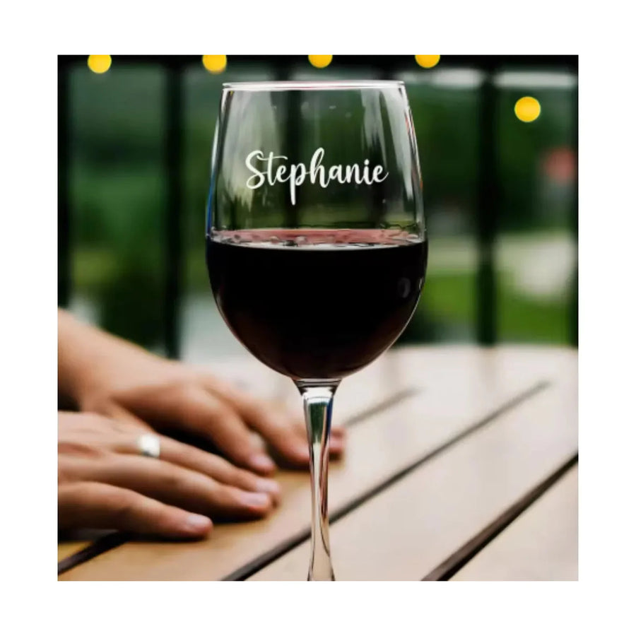Set 6 Copas de Vino 360 Grabado Láser Personalizado