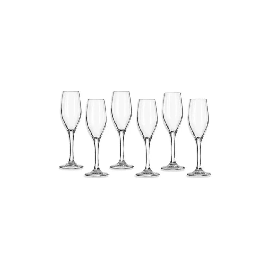 Set 6 Copas Flauta Perception - Libbey Agua