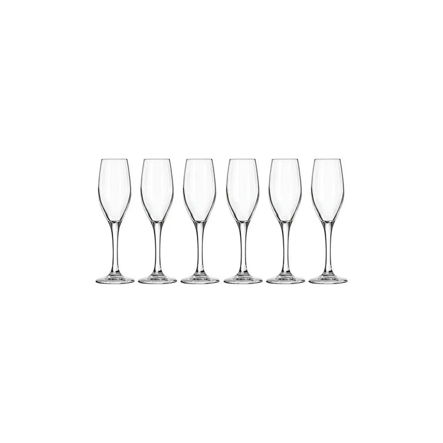 Set 6 Copas Flauta Perception - Libbey Agua