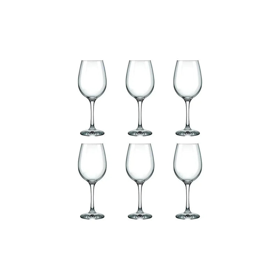 Set 6 Copas Nadir Barone Vidrio 490ml Para Vino Y Agua Transparente