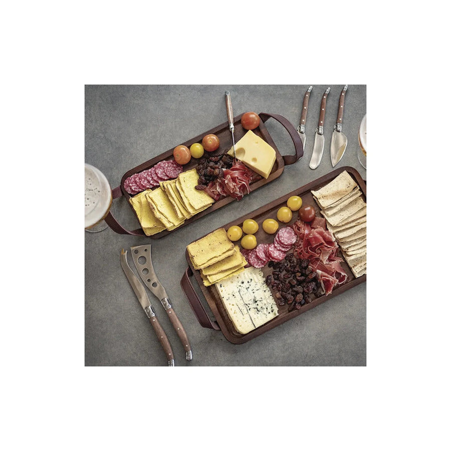 Set 6 Cuchillos Aperitivo Wayu Mango Madera Tablas + Grabado Personalizado