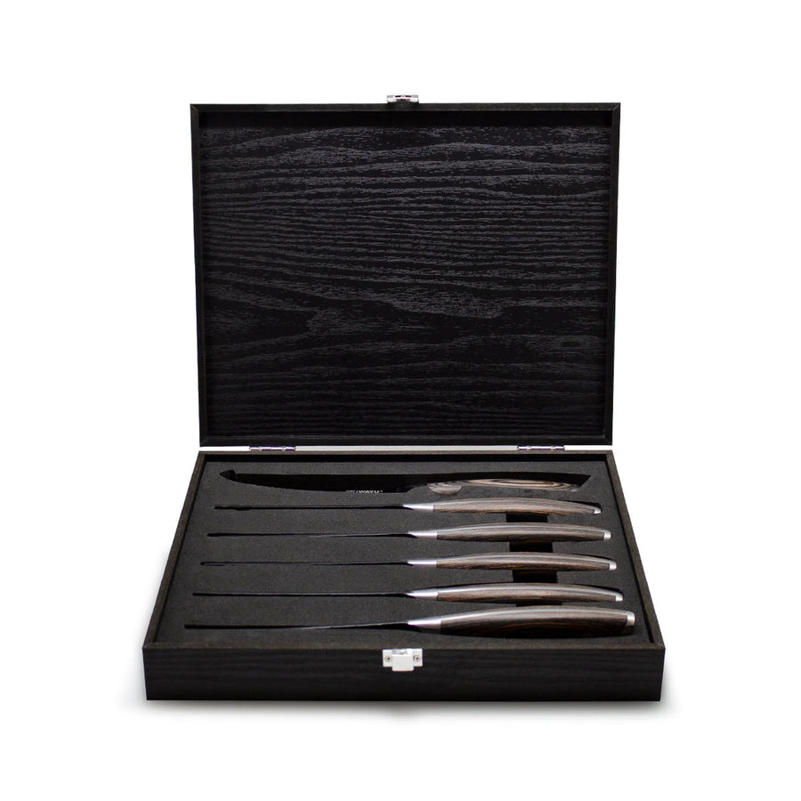 Set 6 Cuchillos para Carne Wayu Steak Hammer + Grabado Personalizado