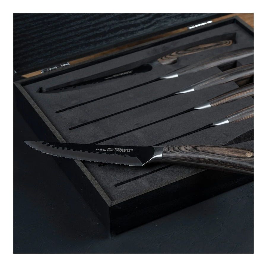 Set 6 Cuchillos para Carne Wayu Steak Hammer + Grabado Personalizado