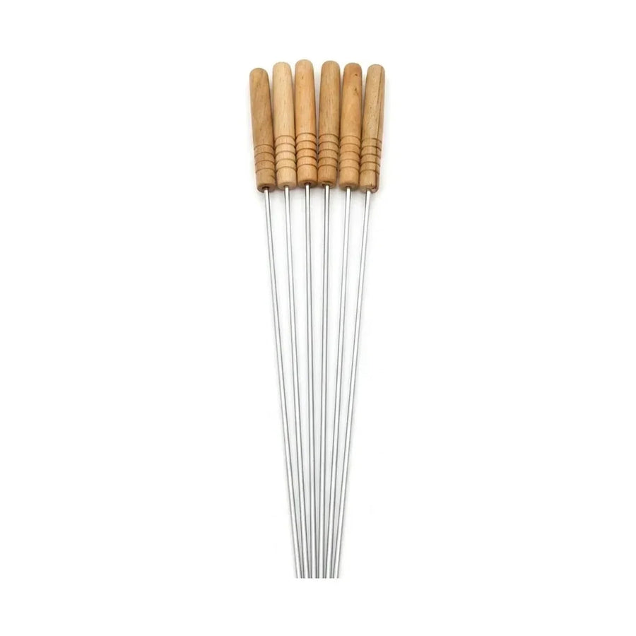 Set 6 Pinchos 42cm Acero Inoxidable