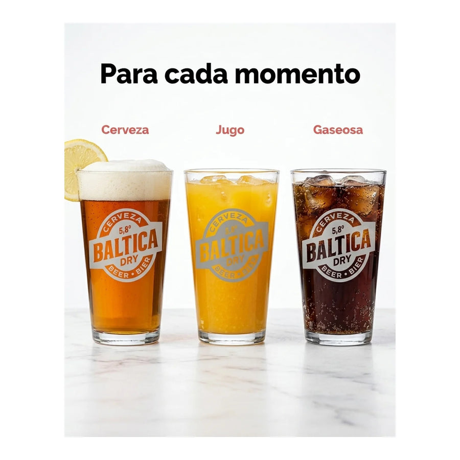 Set 6 Vasos Cerveza Bàltica 490ml