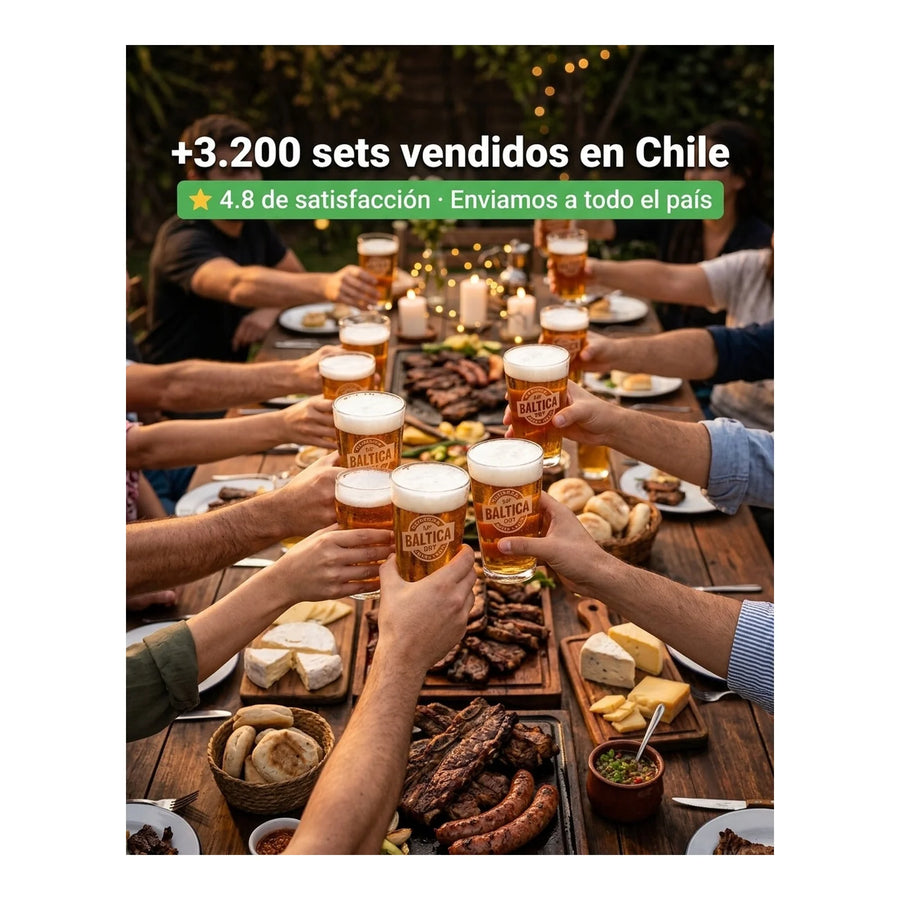 Set 6 Vasos Cerveza Bàltica 490ml
