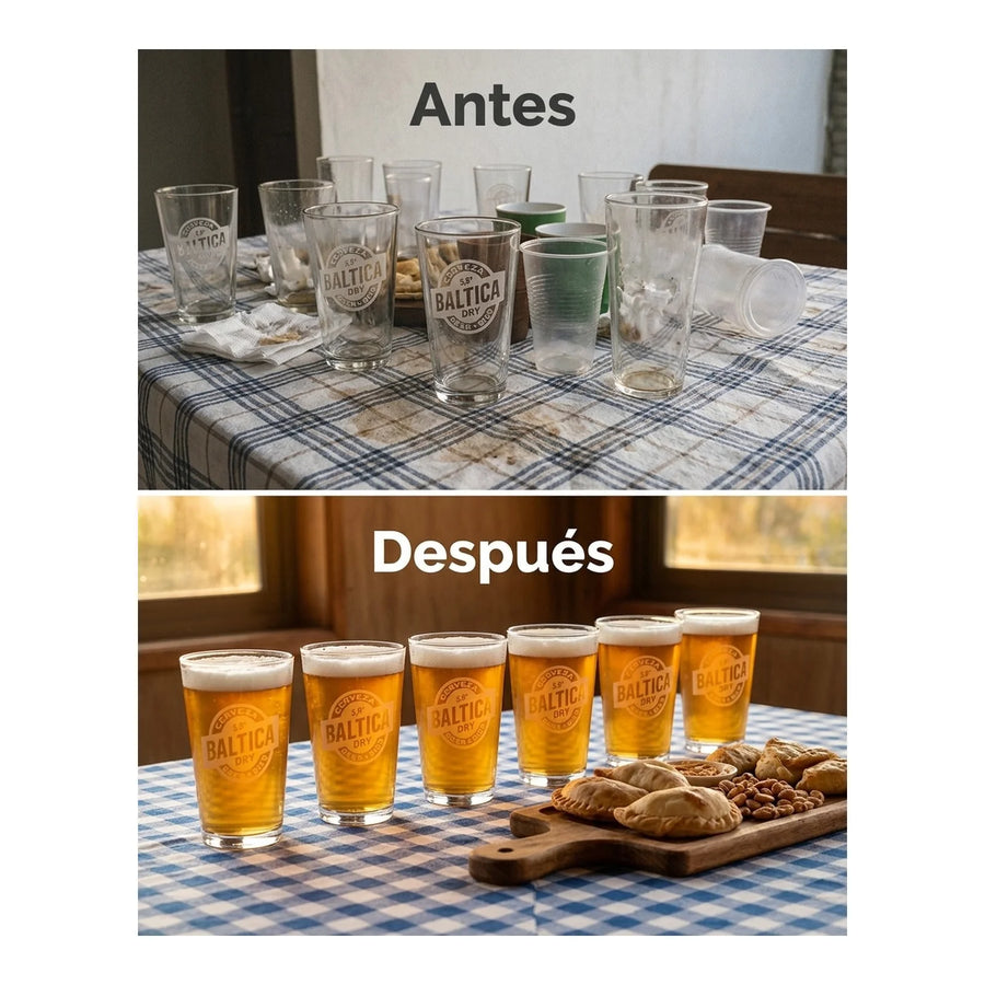 Set 6 Vasos Cerveza Bàltica 490ml