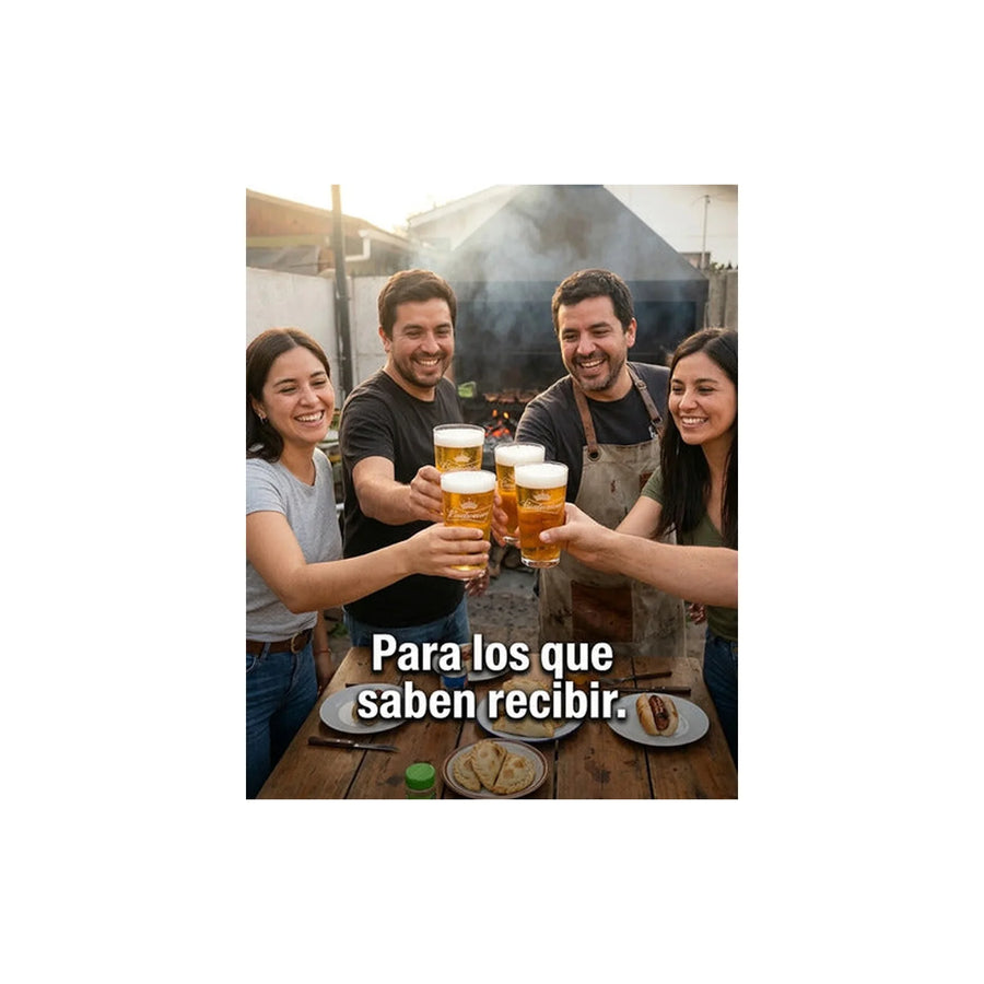 Set 6 Vasos Cerveza Budweiser 490ml