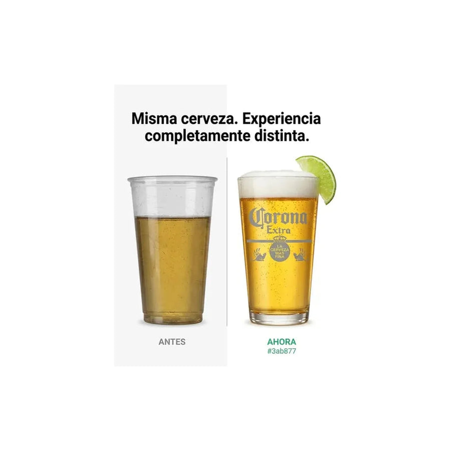 Set 6 Vasos Cerveza Corona 490ml