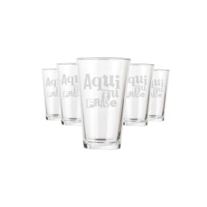 Set 6 Vasos 490 ml con Tu Nombre Grabado