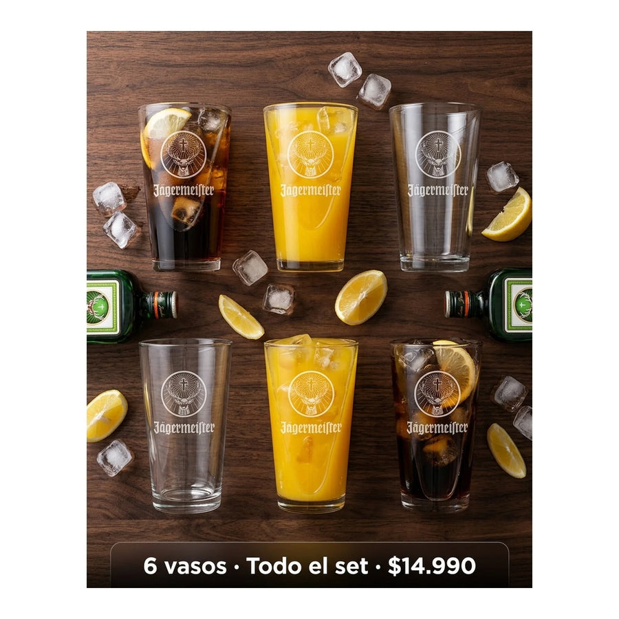 Set 6 Vasos Jaggermeister 490ml