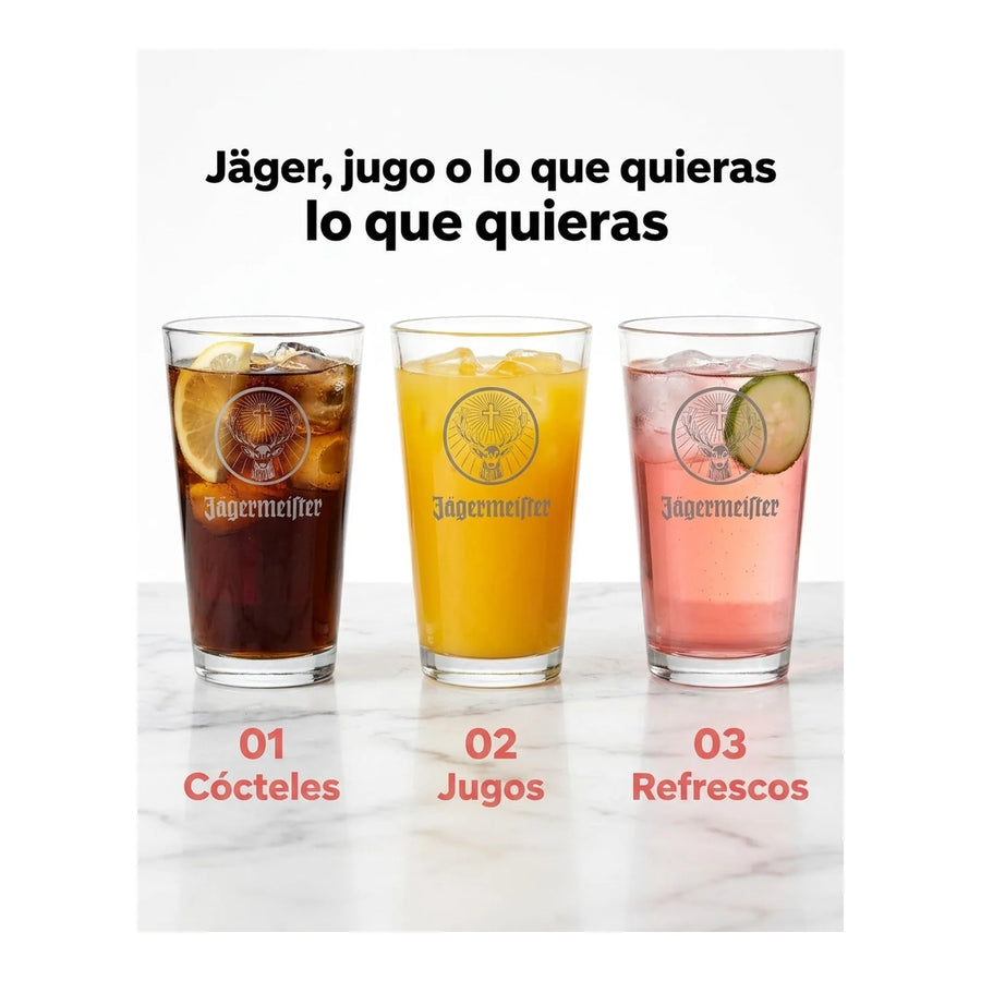 Set 6 Vasos Jaggermeister 490ml