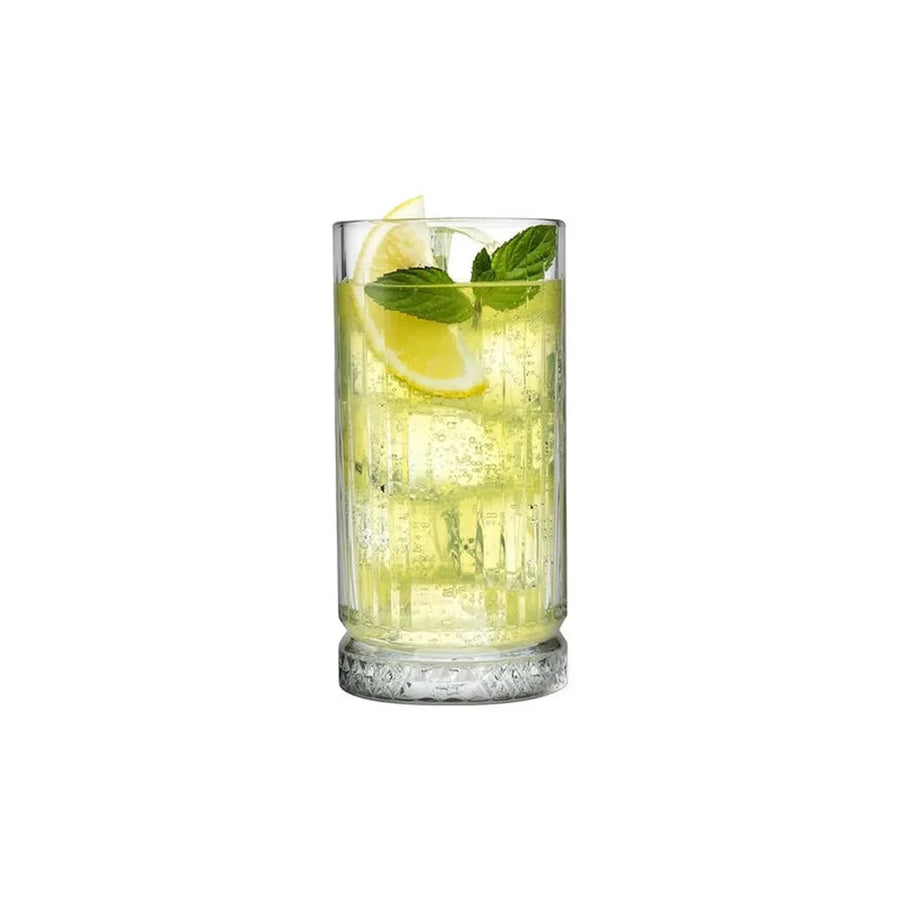 Set 6 Vasos Lugano Brodway 450ml Vintaje Grande Transparente