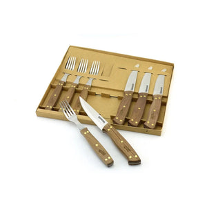 Set 8 Piezas Cuchillos + Tenedor Kangkawe Premium Cocina + Grabado Personalizado