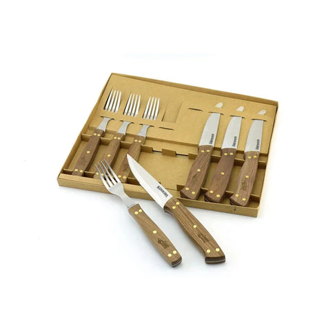 Set 8 piezas cuchillos y tenedores Kangkawe completo con todas sus piezas
