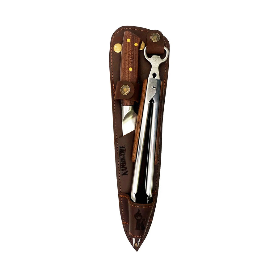 Set Cuchillo Catemu y Tenaza con Funda de Cuero + Grabado Personalizado